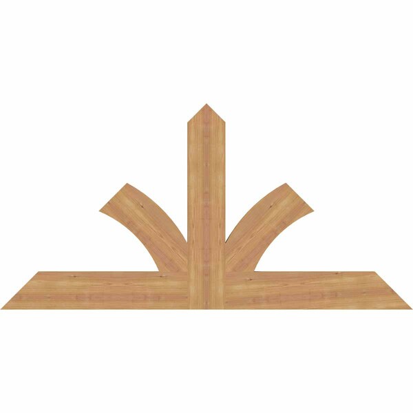 Ekena Millwork Richland Timber Gable Bracket, Western Red Cedar, 60"W x 30"H x 1 1/2"D x 5 1/2"F, 12/12 Pitch GBW060X30X0206RIC00SWR - main